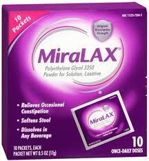 miralax powder packets 10 each pack of