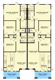 Duplex House Plan With Matching 1106