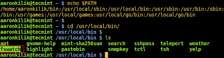 linux command description and location