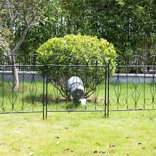 Metal Garden Fence Flower Bed