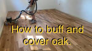 how to buff and cover a hardwood floor