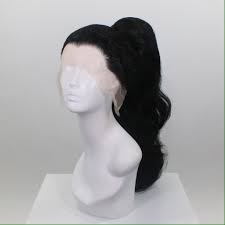 Ponytail hairstyles on black girls makes them feel all grown up would be my guess.hahahaha. Drag Queen Wig Pastel Pink Stacked Ponytail Wig Shop Will Beauty