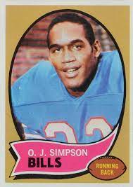 Simpson football card values based on real selling prices O J Simpson Hall Of Fame Football Cards