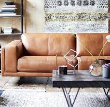 Tan leather from rose & grey that looks really nice against a white walls, being the star in the room. Leather Sofas Corner Sofas Sofa Beds Dfs
