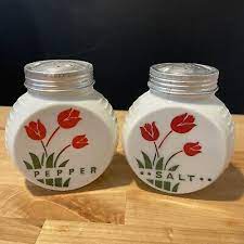 Milk Glass Salt Amp Pepper Shaker Set