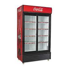 commercial e fridge with glass door
