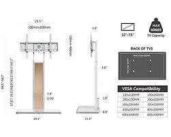 Fitueyes Universal Floor Tv Stand With