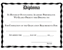 Printable Diplomas Templates Rome Fontanacountryinn Com