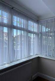 eva white plain net curtains woodyatt