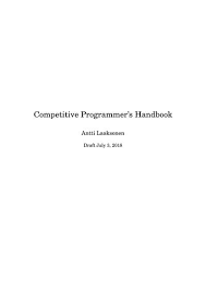 We did not find results for: Competitive Programmer S Handbook