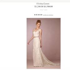 Bhldn Wedding Elisha Dress Gown Va Et Vien Lace