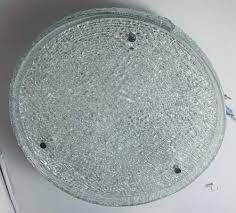 German Textured Iced Glass Circular