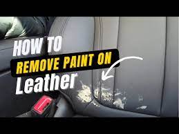 How To Remove Paint From Leather Seat