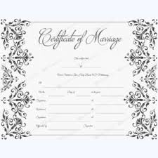 Marriage Certificate Templates 500 Printable Designs