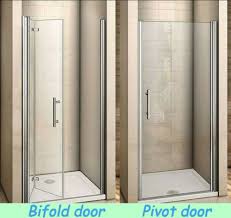 Aica Frameless Pivot Bi Fold Shower