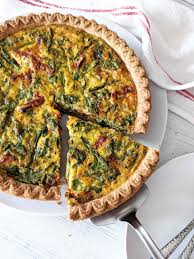 just egg quiche with sun dried tomatoes