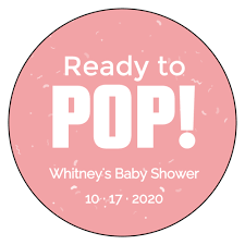 A beautiful baby shower banner makes the room feel festive and welcoming. Ready To Pop Baby Shower Favor Label Onlinelabels Com