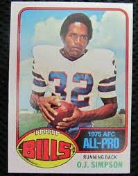 Father's day card $ 5.00. 1976 Topps 300 O J Simpson Buffalo Bills Running Back All Pro Card Nm Mint 8 Ebay