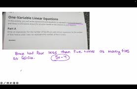 Solved One Variable Linear Equations