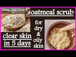 how to make an oatmeal face scrub for