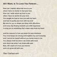 you forever poem by ravi sathasivam