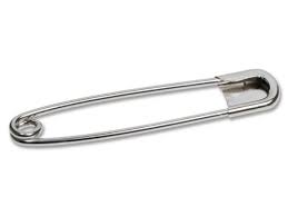 Hardened steel, rust protected, small head, given dimensions: Buy Giant Safety Pin Hardened Steel Online At Modulor