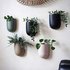 Colourful Tall Ceramic Wall Planters