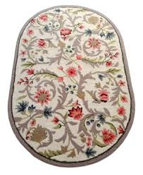 silk hand tufted oval wool carpet at rs