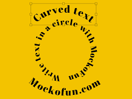 free curved text generator make