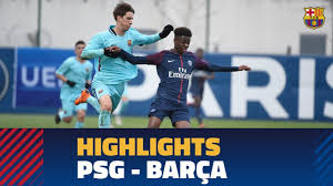 All statistics are with charts. Highlights Psg Fc Barcelona 0 1 Uefa Youth League Round Of 16 Youtube