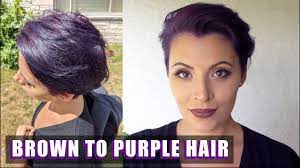 dying my brown hair purple arctic