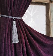 2 x plum purple curtains by dunelm