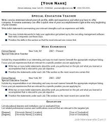    Amazing Education Resume Examples   LiveCareer Haad Yao Overbay Resort Download Sample Special Education Teacher Resume