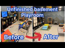 Unfinished Basement Playroom