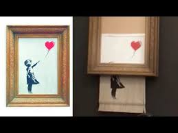 Expected to fetch up to £2m, it sold for nearly five times its estimate at sotheby's. Banksy Shocks Art World By Shredding 1 4m Work At Auction News Pulse Online
