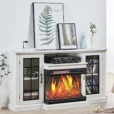 Luxoak Fireplace Tv Stand With 3 Sided