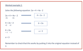 Solving Equations For Gcse Maths