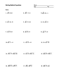 Please help us spread the word click on the free 9th grade math worksheet you would like to print or download. Algebra Unit 9 Radical Expressions Homework Worksheets Bundle By Algebra4all