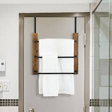 Bathroom Door Hanging Towel Bar Rack