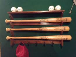 Collectable Bats Baseball Bat Rack