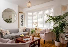 Amazing gallery of interior design and decorating ideas of bay window plantation shutters in bedrooms, closets, living rooms, girl's rooms, nurseries, bathrooms, kitchens, entrances/foyers by elite interior designers. Bay Window Shutters Wooden Shutter Blinds For Bay Windows