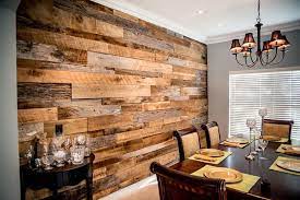 Accent Wall With Reclaimed Wood