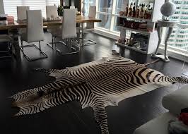 genuine hartmann mountain zebra skin rug