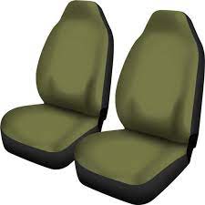 Army Green Car Seat Covers Set Of 2