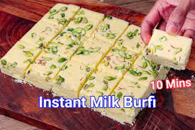 milk powder burfi recipe instant