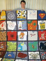 memory quilt from baby clothes