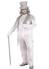 plus size victorian ghost costume for men
