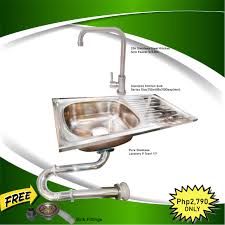 Your shower and bathtub also use a p trap but you will or will not be able to see the actual trap. Set Kitchen Sink W Stand Type Faucet P Trap 1 1 4 Lazada Ph