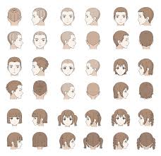 However, rather than drawing each individual strand, the hair is often drawn in various sized/shaped clumps, as shown here. Amvworld How To Draw Anime Manga Male Female Hair