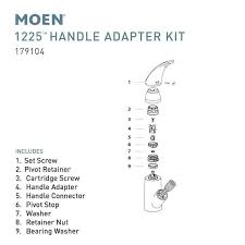 moen kitchen handle adapter kit 179104